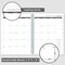 2025-2028 Monthly Planner/Calendar - 3 Year Monthly Planner 2025-2028, Jul.2025 - Jun.2028, 9" x 11", 36-Month Calendar + Colorful Tabs + Pocket - Teal